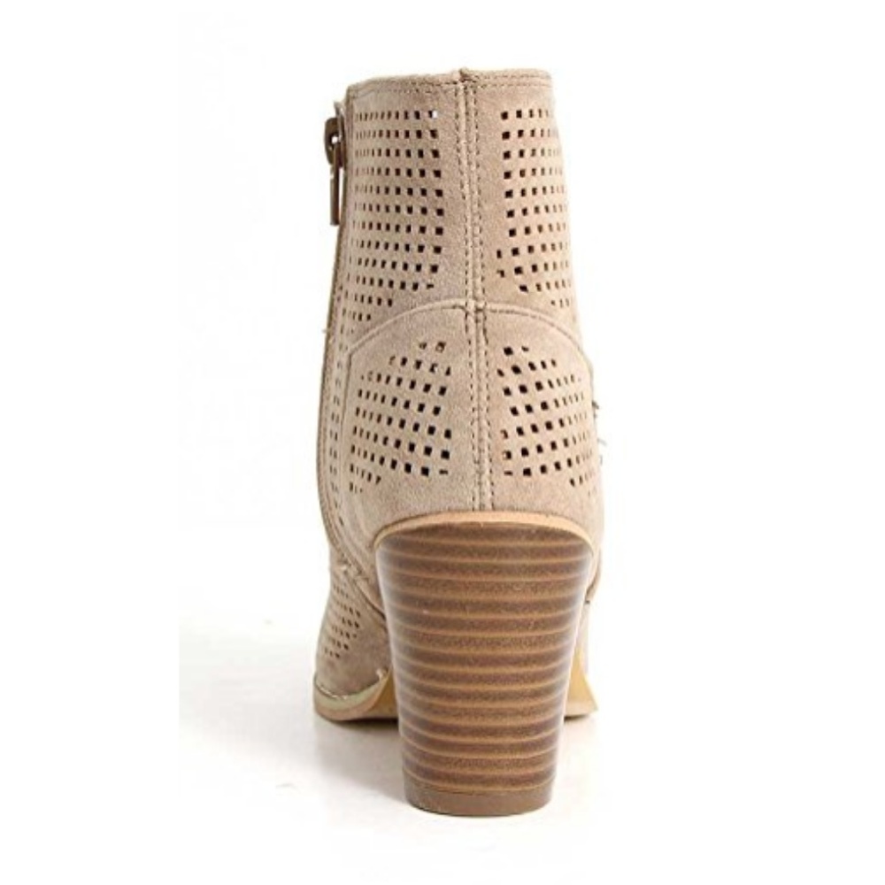 šHpšWomen's Perforated Peep-Toe Bootie - Picture 3 of 4